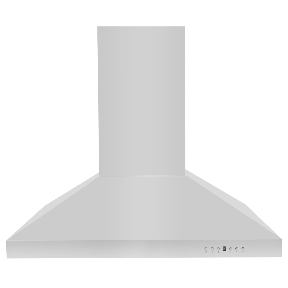 ZLINE 36 in Island Range Hood Stainless Steel Convertible Ducted/Ductless 4-Speed Fan (KL3i-36)