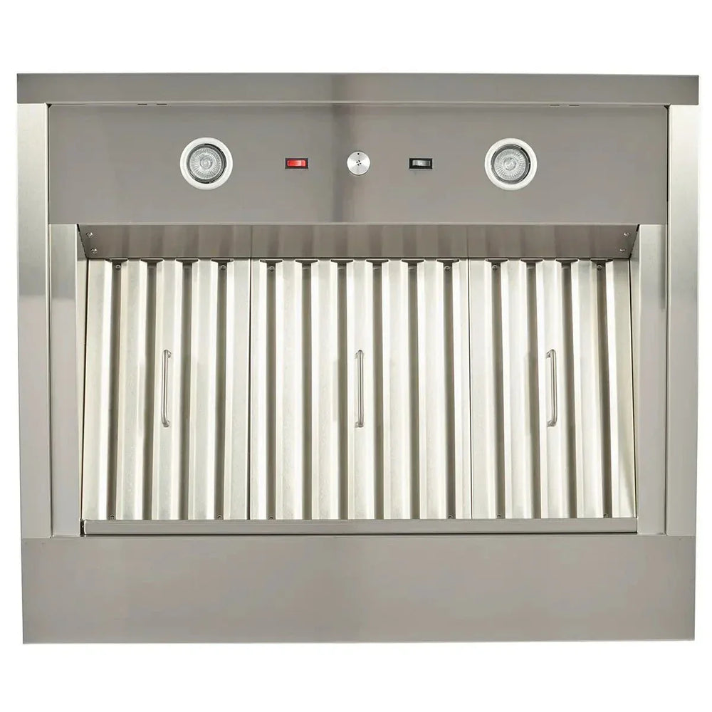 Coyote 42" W x 30" D Chimney Hood with LED Lights - MUST PURCHASE BLOWER SEPARATELY