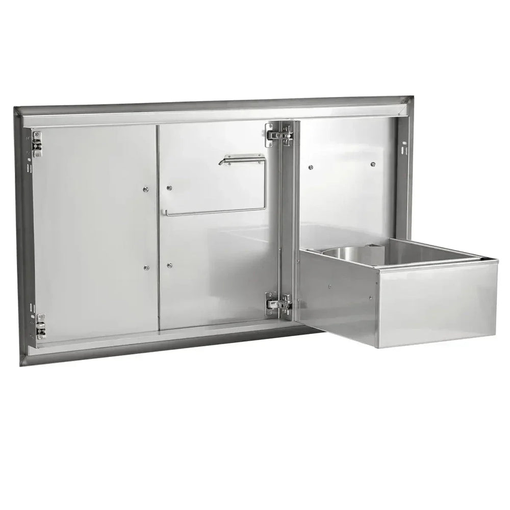 Coyote 45" Double Access Doors With Roll Out Trash