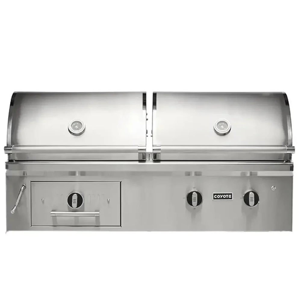 Coyote 50" Hybrid Built-In Gas and Charcoal Grill