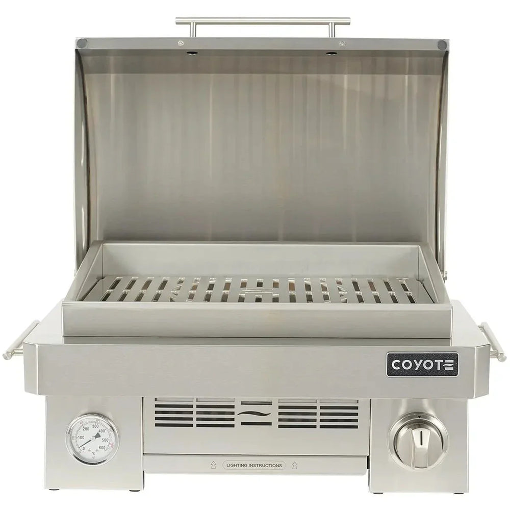 Coyote Portable Grill; Infinity burner up to 20,000 btu; LP Gas ONLY