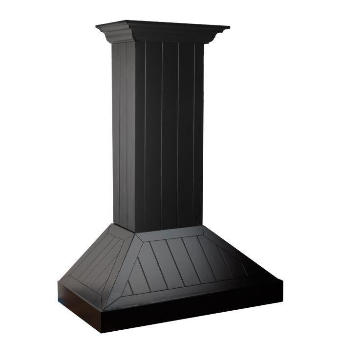ZLINE 36 in Wall Mount Range Hood Wooden Black Finish Kitchen Ventilation (KPCC-36)