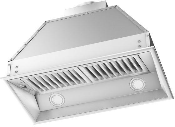 ZLINE 28 in. Range Hood Insert 15 in. Depth Stainless Steel Built-In Wall Mount 4-Speed Fan 400 CFM (695-28)