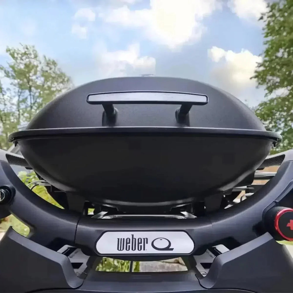 Weber Q 2800N+ Gas BBQ Grill, Midnight Black
