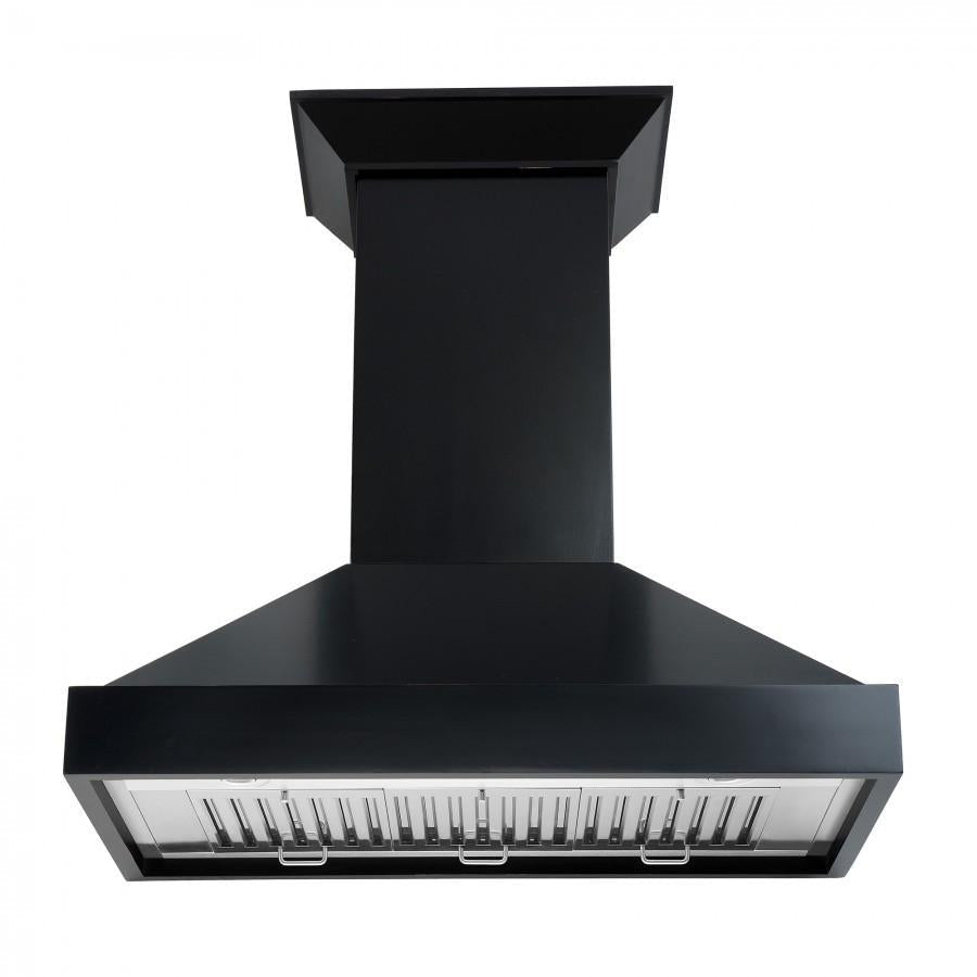 ZLINE 36 in. Wooden Wall Mount Range Hood with Crown Molding, Designer Series (KBCC-36)