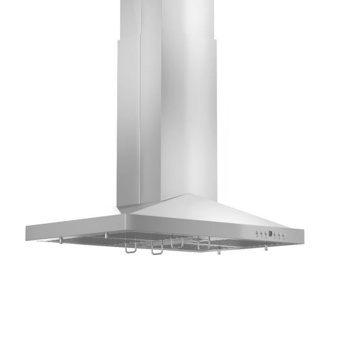 ZLINE 30 in. Island Range Hood Stainless Steel 400 CFM LED Lighting (GL1i-30)