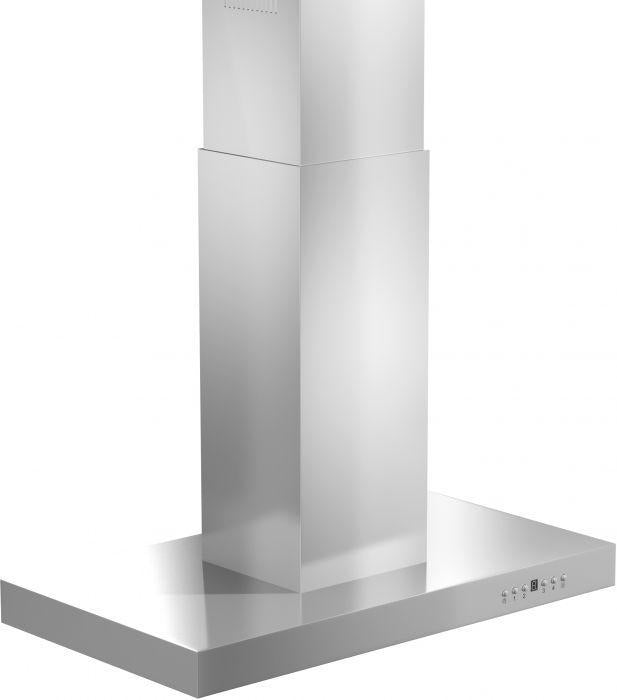 ZLINE 48 in Island Range Hood Stainless Steel 4-Speed Fan LED Lighting (KE2i-48)