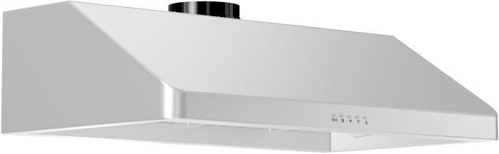 ZLINE 48 in. Under Cabinet Range Hood Stainless Steel 400 CFM 4-Speed LED Lighting (623-48)