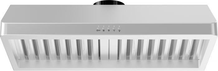 ZLINE 36 in Under Cabinet Range Hood Stainless Steel 400 CFM LED Lighting Baffle Filters (623-36)