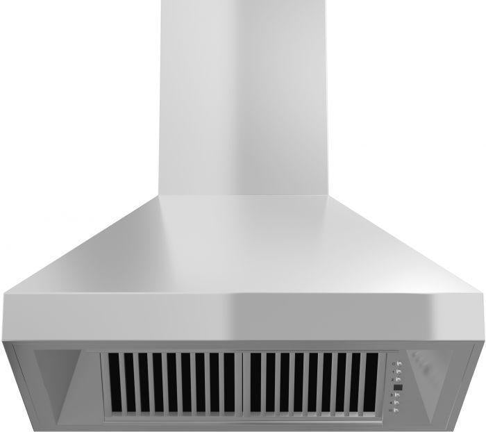 ZLINE 48 in. Wall Mount Range Hood Convertible Vent Stainless Steel 4-Speed Fan LED Lighting (597-48)